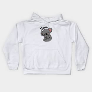 Cute Koala Bear Mama with Cub Kids Hoodie